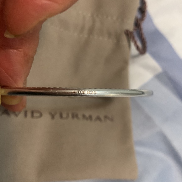 Vintage david yurman cable bangle  with diamond confetti - Picture 5 of 13